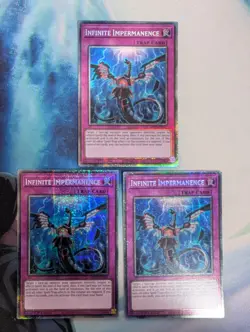 YuGiOh! Infinite Impermanence MP25-EN032 Starlight Rare x3 PLAYSET 1st Ed - Image 1