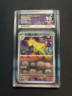 ACE 10 Persian 053/165 Master Ball Reverse Holo 151 Pokemon Card Japanese - Image 1