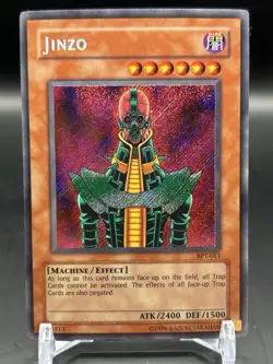 2003 Collector’s Tin Yu-Gi-Oh TCG Jinzo BPT-011 Secret Rare Card LP - Image 1