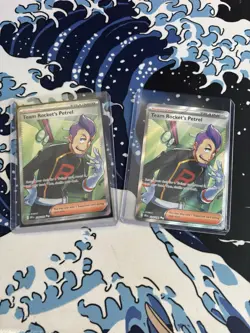 Pokemon TCG Team Rocket's Petrel Full Art Holo Supporter Cards 226/182 x2 - Image 1