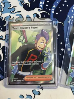 Pokemon TCG Team Rocket's Petrel Full Art Holo Supporter Cards 226/182 x2 - Image 2