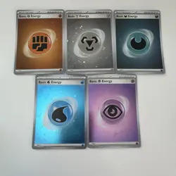 Pokemon Cosmos Holo Energy Cards Lot of 5 Rare Near Mint Condition (3,5,6,7,8) - Image 1