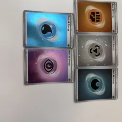 Pokemon Cosmos Holo Energy Cards Lot of 5 Rare Near Mint Condition (3,5,6,7,8) - Image 2