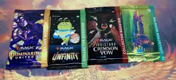 Magic the Gathering Booster Collector 4 Pack Lot - New Sealed Dominaria Capenna - Image 1