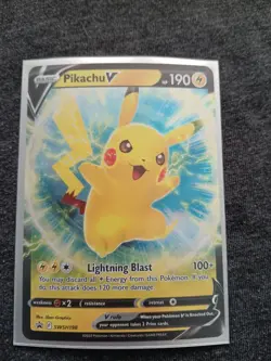 Pokemon TCG Pikachu V SWSH198 Sword & Shield Holo Black Star Promo NM - Image 4