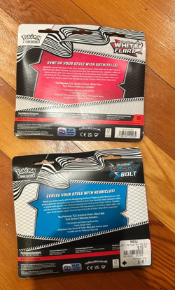 Pokemon Black Bolt and White Flare 3 Pack Tech Sticker Collection Set of 2! New! - Image 2