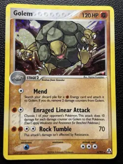 Pokemon TCG Golem Holo Legend Maker 6/92 MP - Image 1