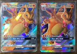 Lot of 2: 2019 Pokemon Hidden Fates Charizard GX Holo Black Star Promo #SM211 - Image 1