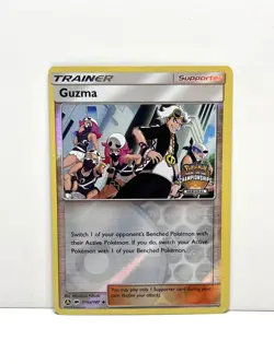 Pokemon TCG Guzma 115a/147 Alt Art Reverse Holo Regional Championship Promo NM - Image 1