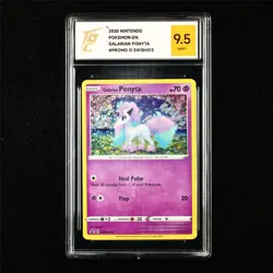 TQG 9.5 MINT+ 2020 Pokemon ENG Galarian Ponyta SWSH013 Promo - Image 1