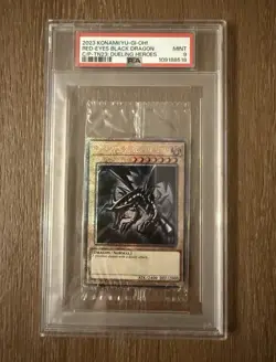 2023 Yu-Gi-Oh! DARK MAGICIAN / Red Eyes Cello Pack Sealed TN23-EN001 PSA 8 -9 - Image 2
