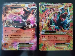 Houndoom EX 21/162 M Houndoom EX 22/162 Holo Pokemon TCG Card XY Breakthrough NM - Image 1