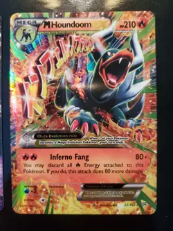 Houndoom EX 21/162 M Houndoom EX 22/162 Holo Pokemon TCG Card XY Breakthrough NM - Image 5