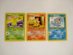 Pokemon Gen 2 Starters - Chikorita Cyndaquil Totodile - Exact Cards! - Image 1