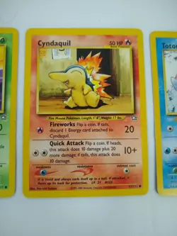 Pokemon Gen 2 Starters - Chikorita Cyndaquil Totodile - Exact Cards! - Image 3