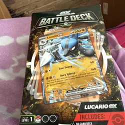 Pokemon ex Battle Deck Lucario & Chien-Pao 60-Card Deck w/ Coin & Playmat - Image 3