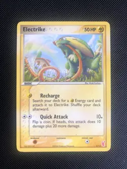 electrike 2/12 EX trainer kit minun & plusle pokemon card NM - Image 1