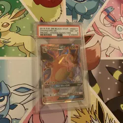 PSA 8 Charizard GX black star Promo Hidden Fates 2019 hidden Fates Pokemon card. - Image 1