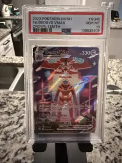 Pokemon 2023 Crown Zenith Deoxys V Max Ultra Rare Card GG45/GG70 PSA 10 - Image 3