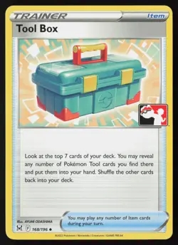 Pokemon Tool Box 168/196 Prize Pack Series Cards Non-Holo Pack Fresh - NM - Image 1