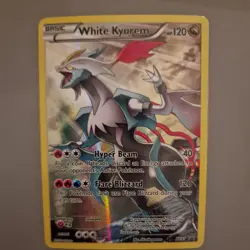 Pokemon Card White Kyurem XY81 Black Star Promo Full Art Pokemon Card EX/NM - Image 4