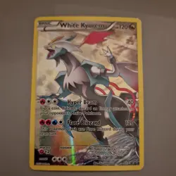 Pokemon Card White Kyurem XY81 Black Star Promo Full Art Pokemon Card EX/NM - Image 5