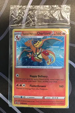 *SEALED* Pokemon Special Delivery Charizard Promo Holo SWSH Sword & Shield 075 - Image 1