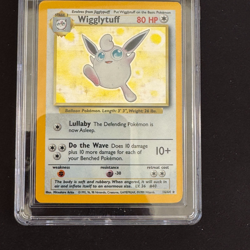 1999 Pokemon WIGGLYTUFF Jungle Set NO SYMBOL Misprint INK ERROR Holo Bleed 16/64 - Image 3