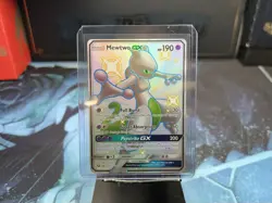 Pokemon TCG - Mewtwo GX SV59/SV94 Holo Full Art Shiny Rare Hidden Fates - Image 1