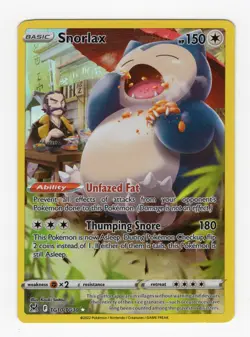 Pokemon TCG Snorlax TG10/TG30 Lost Origin Trainer Gallery Holo Ultra Rare HP - Image 1