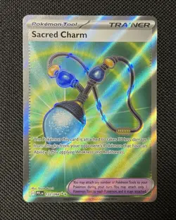 Pokemon TCG Sacred Charm Trainer Ultra Rare Holo Card 122/094 Phantasmal Flames - Image 1
