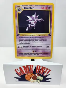 Pokemon Haunter 6/62 Fossil 1st Edition Holo LP sc - Image 1