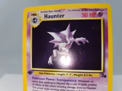 Pokemon Haunter 6/62 Fossil 1st Edition Holo LP sc - Image 3