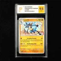 TQG 9.5 MINT+ 2023 Pokemon ENG Lucario 114/198 U - Image 1