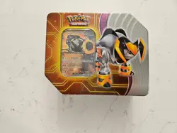 Pokemon TCG: Paradox Destinies Iron Boulder ex Tin NEW SEALED 5 Booster 1 Promo! - Image 1