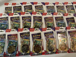 Pokemon TCG SV05 Temporal Forces Lot Of 36x Sleeved Blister Coin Packs - Image 3
