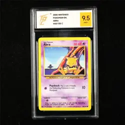 TQG 9.5 MINT+ 2000 Pokemon ENG Abra 65/130 C - Image 1