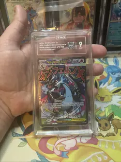 Pokemon Mega Charizard X ex Black Star Promo #023 TAG 9 Mint - Image 1