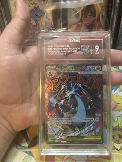 Pokemon Mega Charizard X ex Black Star Promo #023 TAG 9 Mint - Image 2