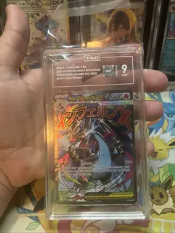 Pokemon Mega Charizard X ex Black Star Promo #023 TAG 9 Mint - Image 3