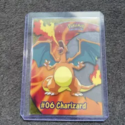 Topps Pokemon TV Animation Charizard #06 Clear Card - Image 1