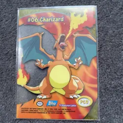 Topps Pokemon TV Animation Charizard #06 Clear Card - Image 4