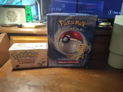 Pokemon EMPTY 1999 WOTC Starter Gift Box Rare + Pokemon Fossil Cardbox, Card Mat - Image 1
