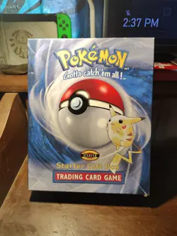 Pokemon EMPTY 1999 WOTC Starter Gift Box Rare + Pokemon Fossil Cardbox, Card Mat - Image 3