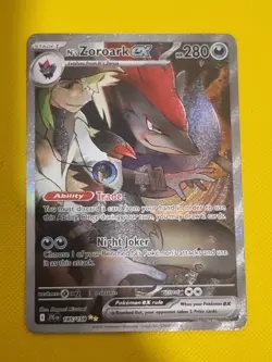 Pokemon TCG Journey Together N's Zoroark EX Card 185/159 Mint - Image 2