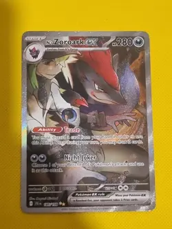 Pokemon TCG Journey Together N's Zoroark EX Card 185/159 Mint - Image 3