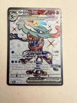 Pokemon TCG Greninja EX Twilight Masquerade Card 198/167 Ultra NM Condition - Image 1