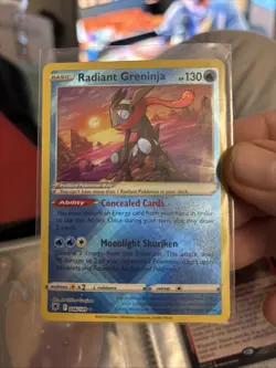 Pokemon TCG Radiant Greninja Astral Radiance Holo Card 046/189 C171 - Image 1