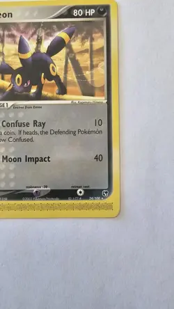 UMBREON 24/100 Non-Holo Rare Ex Sandstorm E-Series 2003 - Pokemon Card - NM - Image 4