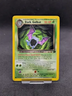 Dark Golbat 24/82 Non Holo Team Rocket Set Rare Pokemon Card WOTC LP EXCELLENT - Image 1